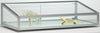 Vetrina bassa da appoggio con telaio in alluminio cm. 99x51,5x25h