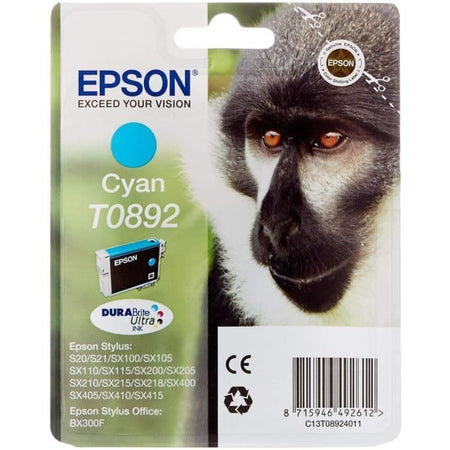 Cartuccia d'inchiostro ciano Monkey E08 T0892