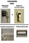 Armadietto spogliatoio con tramezza sporco/pulito a 2 posti monoblocco cm. 80x47x180h