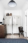 Armadietto spogliatoio con tramezza sporco/pulito a 2 posti monoblocco cm. 80x47x180h