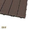 1mq (11 pezzi) di Pavimento Quadrotte in decking WPC da esterno 30X30cm (sp.2cm) inclusa struttura CLICK