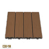 1mq (11 pezzi) di Pavimento Quadrotte in decking WPC da esterno 30X30cm (sp.2cm) inclusa struttura CLICK