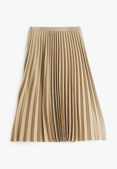Tommy Hilfiger GONNA FLUID PLEATED PULL ON MIDI SKIRT da donna
