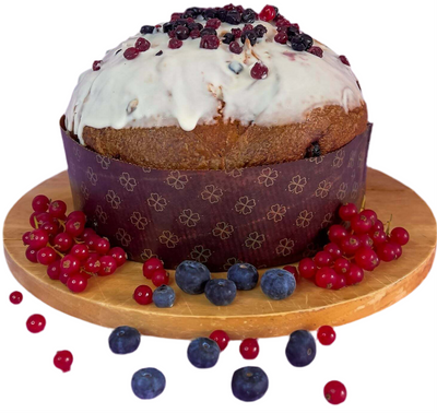 Panettone Artigianale Ai Frutti Di Bosco 1.2 Kg Panettone Made In Italy 100% Sicilia La Bottega Reale