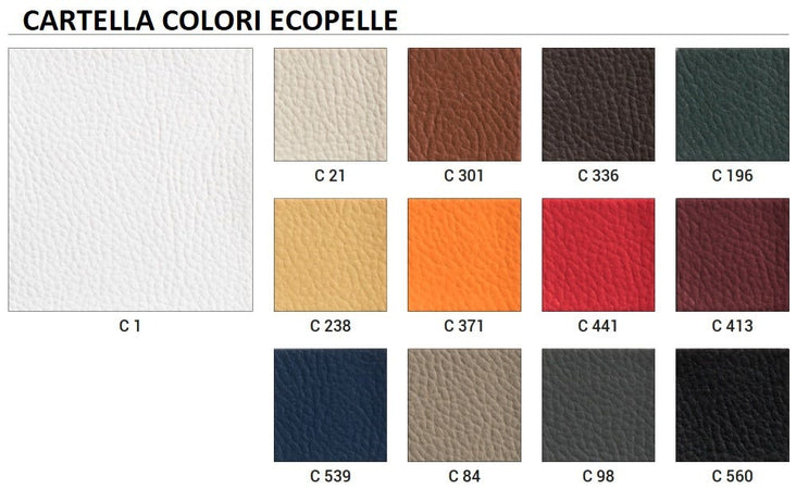 Divanetto per sala da attesa in ecopelle vari colori o tessuto ignifugo a due posti