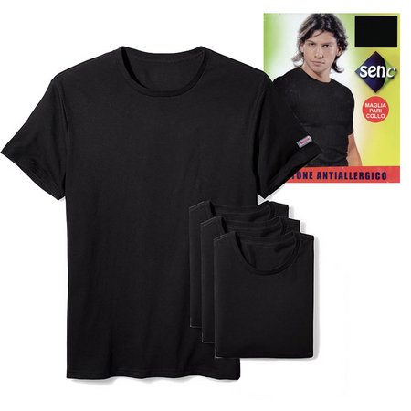 Senc maglietta elasticizzata per uomo (scollo a giro) art. 14