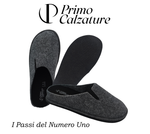 Primo Calzature Ottime Pantofole Chiuse da Uomo, Ciabatte Invernali per Casa, Soletta in Memory Foam, Plantare Estraibile, 100% Made in Italy