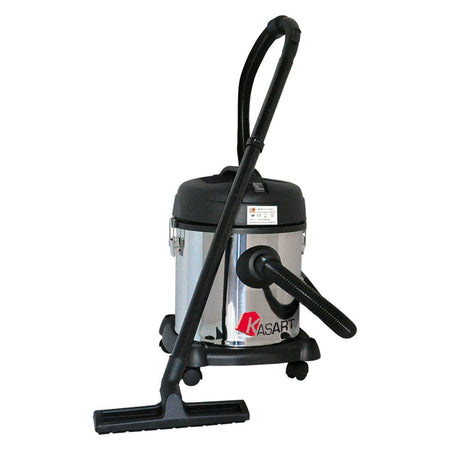 Bidone "Kasart" aspira liquidi e solidi in acciaio inox, 20 litri, da 1200 W
