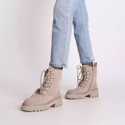 ToscaBlu Donna Stivaletto Lea in suede colore fango