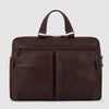 PIQUADRO borsa da lavoro porta documenti in pelle testa di moro art. CA6026S122