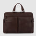 PIQUADRO borsa da lavoro porta documenti in pelle testa di moro art. CA6026S122