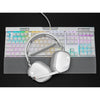Casco da gioco - Corsair HS80 Wireless - bianco - microfono omnidirezionale