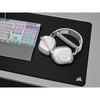 Casco da gioco - Corsair HS80 Wireless - bianco - microfono omnidirezionale