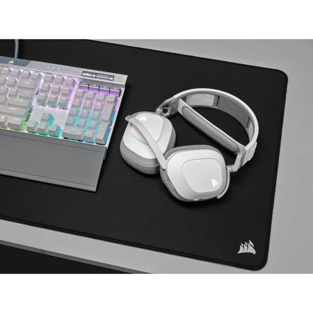 Casco da gioco - Corsair HS80 Wireless - bianco - microfono omnidirezionale