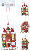 Pendente casa natalizia per Albero di Natale per decorazioni natalizie