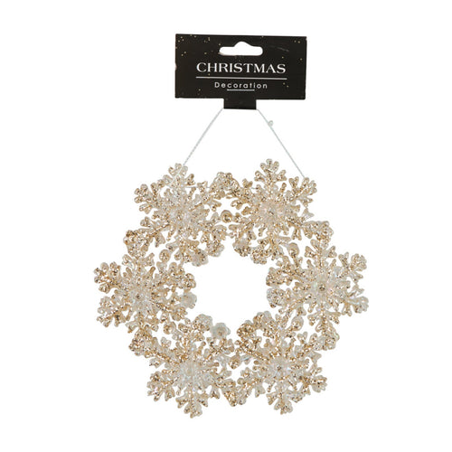 Pendente corona pensile per albero di Natale per decorazioni natalizie h 12 cm