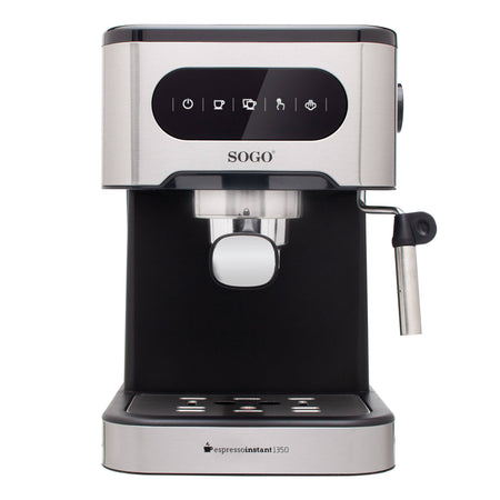 SOGO Macchina da caffè espresso in acciaio inox 2-in-1 - 1,5l