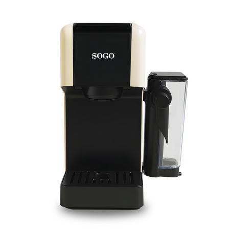 Macchina Caffè Multicapsula 4 in 1 SOGO Espresso LatteBrew 1400 – 20 Bar con Cappuccinatore, Capsule Nespresso® e Dolce Gusto®, Cialde, Caffè Macinato