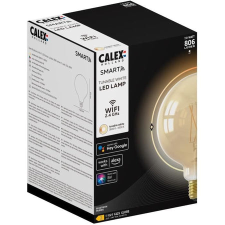 Lampadine connesse Calex LED Filamento connessa Globo ambra G125 E27