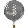 Lampadina LED E27 - CALEX - G200 SMART LED - 5 W - 130 lm - 2100 K - Dimmerabile - Titanio