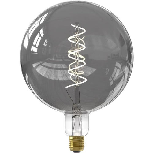 Lampadina LED E27 - CALEX - G200 SMART LED - 5 W - 130 lm - 2100 K - Dimmerabile - Titanio