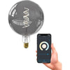 Lampadina LED E27 - CALEX - G200 SMART LED - 5 W - 130 lm - 2100 K - Dimmerabile - Titanio