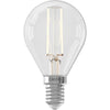 Lampadina LED E14 - CALEX - BALL P45 - Filamento dritto - 3,5 W - 250 lm - 2700 K - Dimmerabile - Trasparente