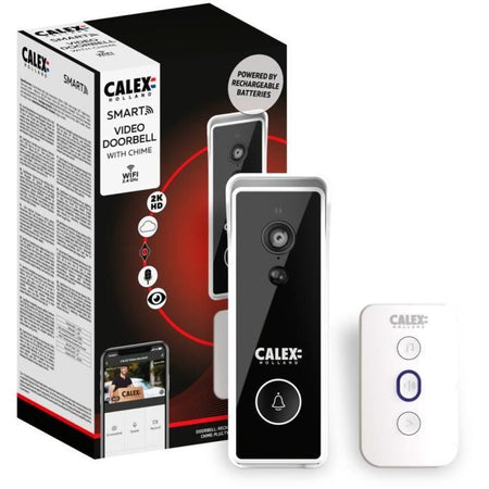 Videocitofono - CALEX - SMART BATTERY - Senza scheda SD - Con suoneria