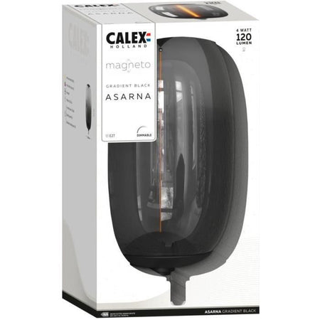 Lampadina LED E27 - CALEX - MAGNETO ASARNA - Filamento flessibile - 4 W - 120 lm - 1800 K - Dimmerabile - Nera