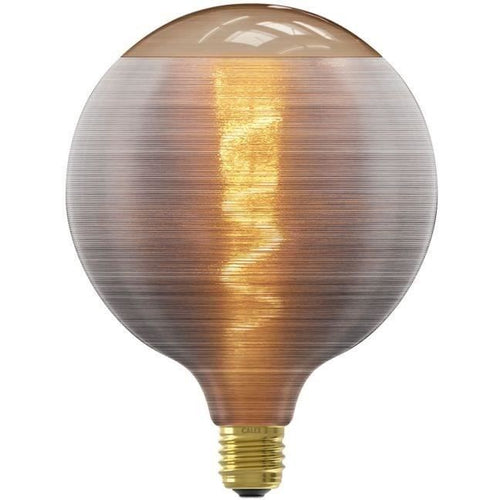 Lampadina LED E27 - CALEX - G125 - Filamento a spirale - 4W - 80 lm - 1800 K - Grigio