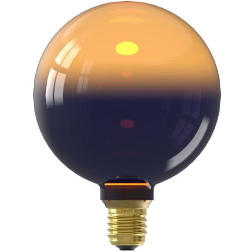 Lampadina LED E27 - CALEX - INCEPTION G125 - 3,5 W - 80 lm - 1800 K - Sfumatura nera / oro