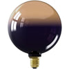 Lampadina LED E27 - CALEX - INCEPTION G125 - 3,5 W - 80 lm - 1800 K - Sfumatura nera / oro