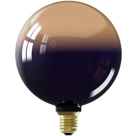Lampadina LED E27 - CALEX - INCEPTION G125 - 3,5 W - 80 lm - 1800 K - Sfumatura nera / oro
