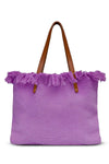 Borsa mare con bordo sfrangiato | ICONIQUE