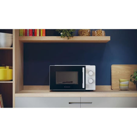 CMW20SMSLI Microonde Mono CANDY Idea - 20 L - MO: 700 W - UI meccanico - 5 livelli di potenza - Argento