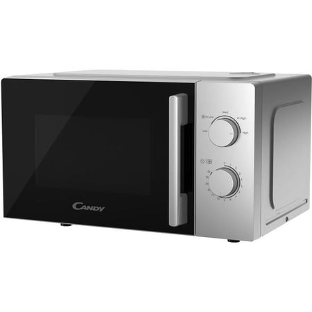CMW20SMSLI Microonde Mono CANDY Idea - 20 L - MO: 700 W - UI meccanico - 5 livelli di potenza - Argento
