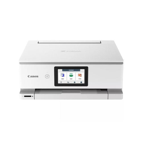 Stampante multifunzione - CANON - PIXMA TS8751 - Capacità 200 fogli - 6 serbatoi inchiostro separati - A colori - WIFI - Bianco