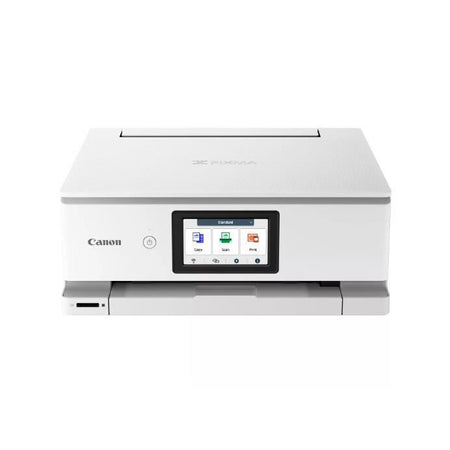 Stampante multifunzione - CANON - PIXMA TS8751 - Capacità 200 fogli - 6 serbatoi inchiostro separati - A colori - WIFI - Bianco