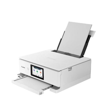 Stampante multifunzione - CANON - PIXMA TS8751 - Capacità 200 fogli - 6 serbatoi inchiostro separati - A colori - WIFI - Bianco