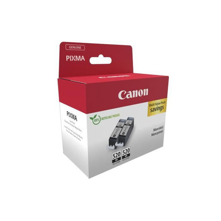 Confezione da 2 cartucce d'inchiostro nero - CANON - PGI-520