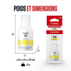 Bottiglia di inchiostro - Canon - GI -56bk - giallo - compatibilità maxify gx - (4432c001)
