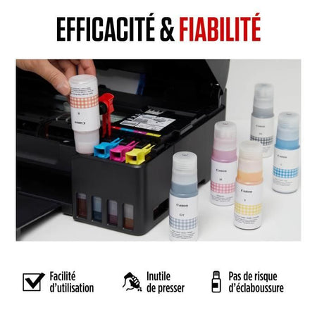 Boccetta d'inchiostro - CANON - GI-53GY - Grigio - Compatibilità PIXMA G650 e G550 - (4708C001)