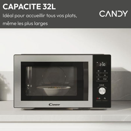 CMCA29EDLB Microonde combinato 29 L MO: 1000 W - Grill: 1000 W - Cavità in acciaio inossidabile - UI digitale Funzione bassa temperatura