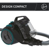 Aspirapolvere senza sacchetto - CANDY CAF34HM - 800 W - Cassetta 2,5 L - 79 dBA - Filtro HEPA 13 lavabile