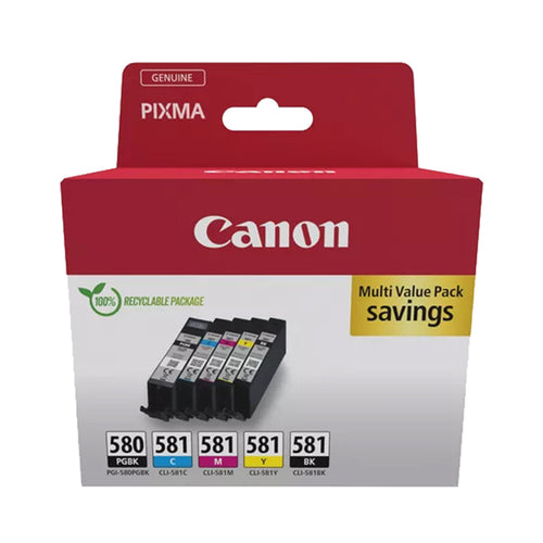 Canon Cartuccia Cli-581 C/M/Y/Bk Mult.Sec