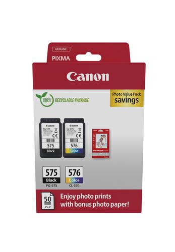 CANON CARTUCCIA PG-575/CL-576 PHOTO PAPER VALUE PACK