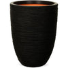 Vaso basso ed elegante - CAPI EUROPE - RIB NL - 34 x 46 cm - Nero