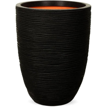 Vaso basso ed elegante - CAPI EUROPE - RIB NL - 34 x 46 cm - Nero