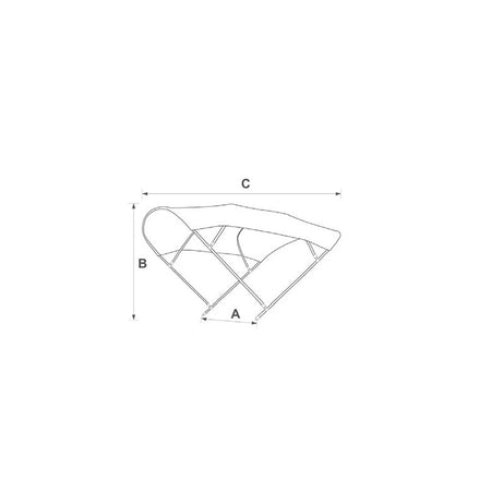 Capottina Sixty L.L. Cm.200X156H
