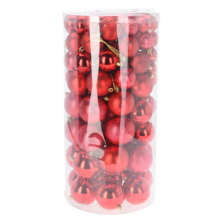 Sfere per albero di Natale in polistirene per decorazione natalizia set da 100